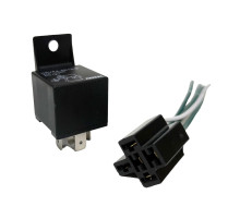 Реле 5-контактное 40/30А,12V + колодка