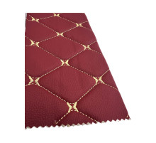 Экокожа ромб на паралоне бордовая