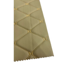 Экокожа ромб на паралоне светлый беж