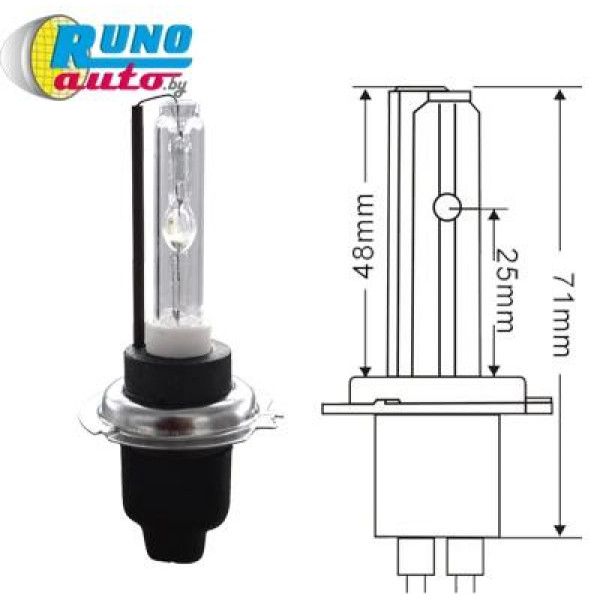 Лампа ксеноновая H7 (AMP)