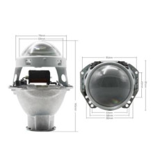 Би-линза Hella 3R (прозрачная линза). Посадочное место под лампу DH7