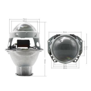 Би-линза Hella 3R (прозрачная линза). Посадочное место под лампу DH7