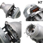 Би-линза Hella 3R (прозрачная линза). Посадочное место под лампу DH7