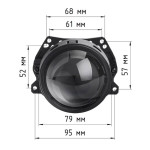 Bi-LED модуль 3″ SUNRISE Mini 24V